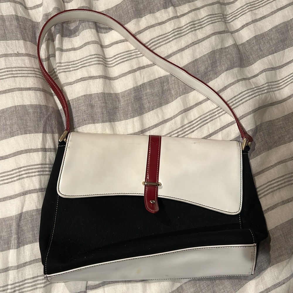 Classic Jones New York shoulder bag black/white/red - Picture 2 of 9